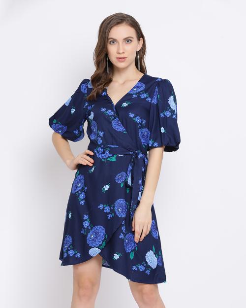 Oxolloxo Women Multicolor Floral / Topical Viscose Dress