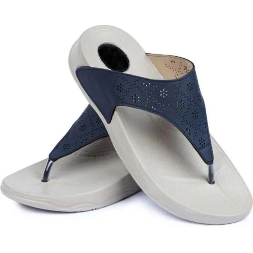 Women's Comfortable Blue Flip-Flops & Slipper
