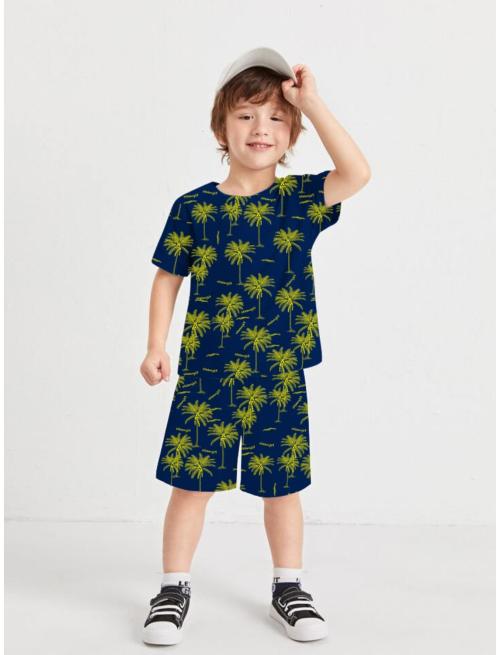 METRO STITCH Trending Cord Summer Clothing Set For Boys&Girls Navy 7-8 Y