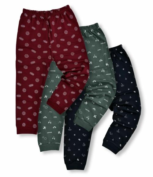 ANGAAKAR CLOTHIGS Kids Track Pants for Boys and Girls Winter Wear Inside Fleece Pajamas Pack of 3