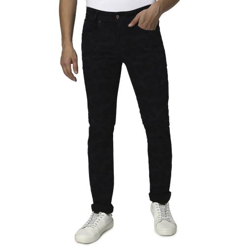Mufti Dark Indigo Blue Super Slim Fit Denim Deluxe Stretch Jeans