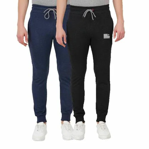e1k Mens Cotton Track Pant_Pack of 2_Multicolor_XL