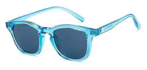 Hooper By Lenskart Polarized and 100 Percentage UV Protected Full Rim Square Blue, Transparent Sunglass for Boys and Girls (8 to 12 Years)