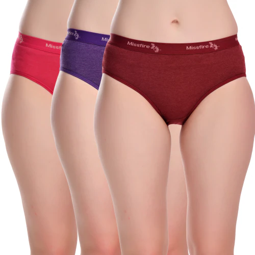 Buy MISFIRE Mid Waist Design Solid Cotton Hipster Panty for Girls