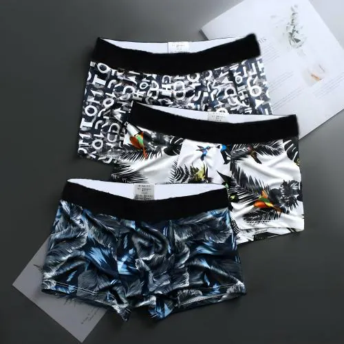 Rainsoul Men's Underwear Anti Bacterial Airsoft Printed Trunk | Men Regular Fit Underwear | Imported Nylon Fabric | Ultra-Comfortable for Everyday Wear | Multicolor Pack of 3-XL