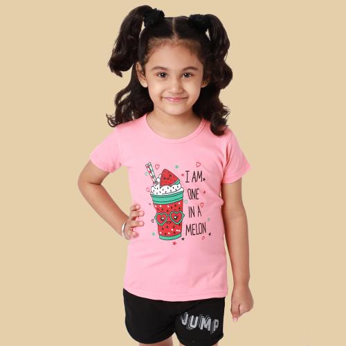 Buy Fabflee Cotton Yellow Printed TShirt For Girls Single Girls