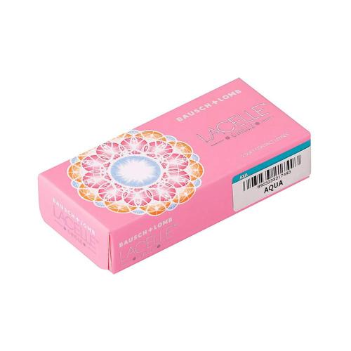 Bausch and Lomb Lacelle Monthly Disposable Contact Lens (-5.75, Aqua, 2 Lenses)