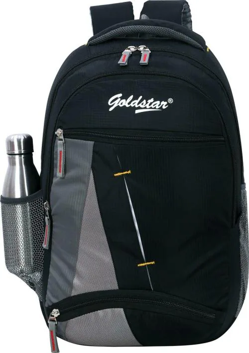 GOLD STAR Black Pu Laptop Backpack 30 L