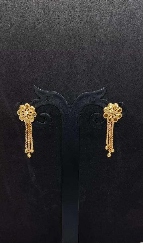 MANVEER ENTERPRISE 1 Gram Gold Earrings German Silver Tops Top Earring Jhumki Jhumkas Jumka Studs