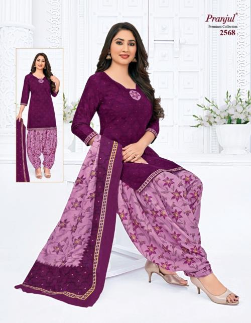 PRANJUL READYMADE COTTON CHURIDHAR L 2568