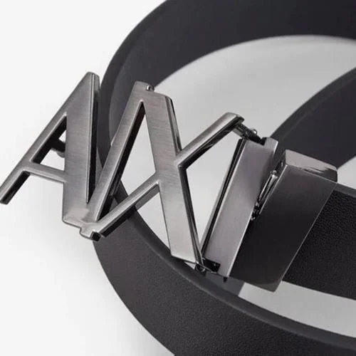 Craftswelle AIX Gray Buckle Belt Party Wear Fashion Belt For Men Women (Gray Buckle, Aritifical Leather)