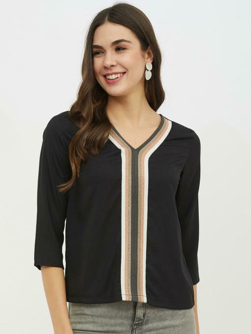 Harpa Women Black Solid Top