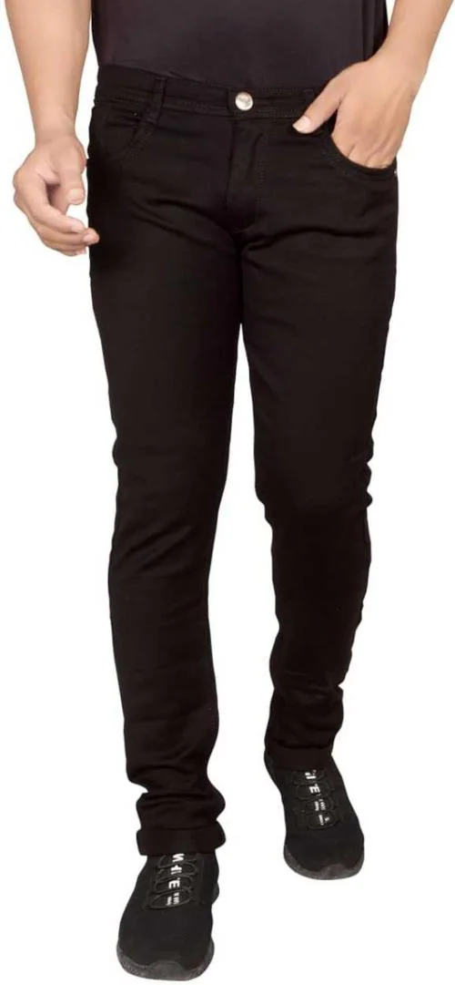 Ikg Denim Men Black Cotton Lycra Blend Jeans (28)