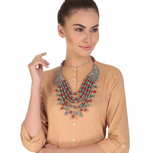 Buy Alloy Necklace Artificial Fashion Jewellery For Women Multi Color