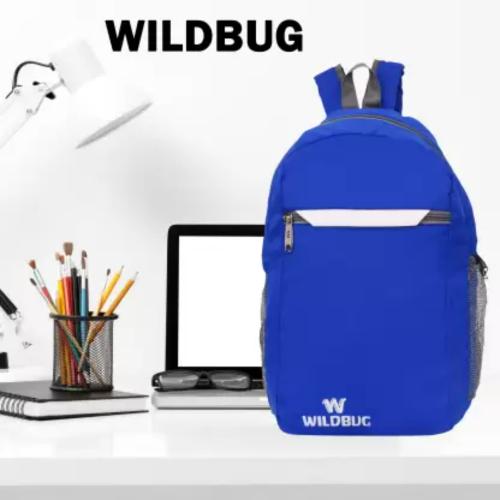 Wildbug Waterproof Bag for school,exam,sports day Waterproof Backpack (Blue, 25 L)