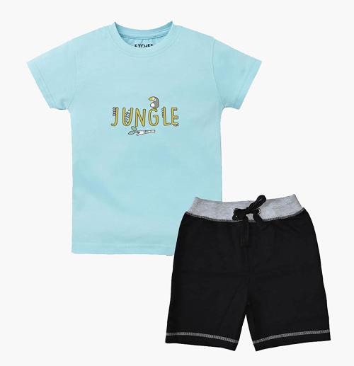 Buy Etched Design Boys Cotton TShirt And Shorts SetEdtb106 Online at