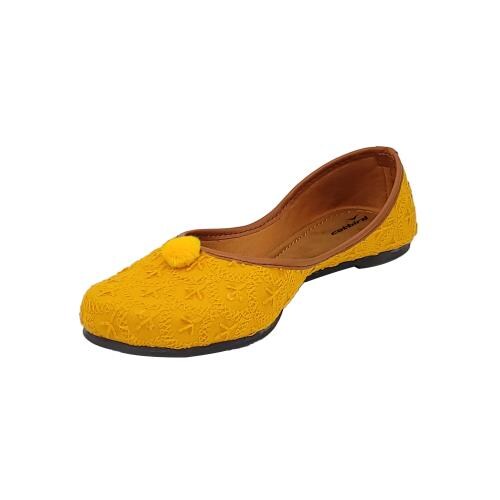 Catbird Women's Traditional Punjabi Juttis Mojari Ethnic Shoes