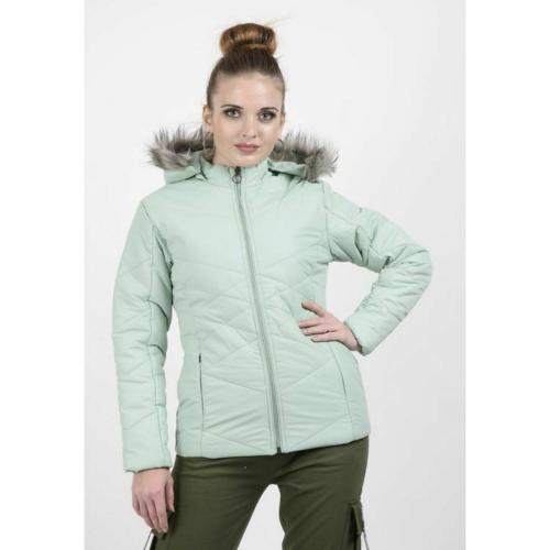 COTTON AMAZING Jacket For Women Latest Solid Color Stylish Long Jacket/Women's Quilted Jacket Full Sleeves Winter Jacket Girls Winter Wear Jacket - Light Green - M