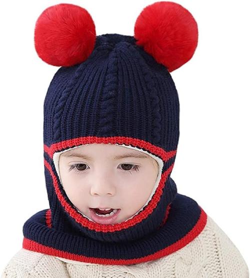 Buy Tricky Shopper Kids Winter Hat,Baby Boy Woolen Cap, Baby Girls Winter Hat, Thick Scarf