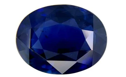 Feel Touch Mart Kashmiri Blue Sapphire Stone Original Certified 7.25 Carat / 7.25 Ratti A1 Earth Mine Unheated Untreated Precious Indrannelam Pure Blue Sapphire Stone For Jewellery Making