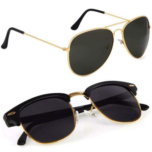 Phenomenal Aviator, Unisex Sunglasses (Black) (Men & Women)