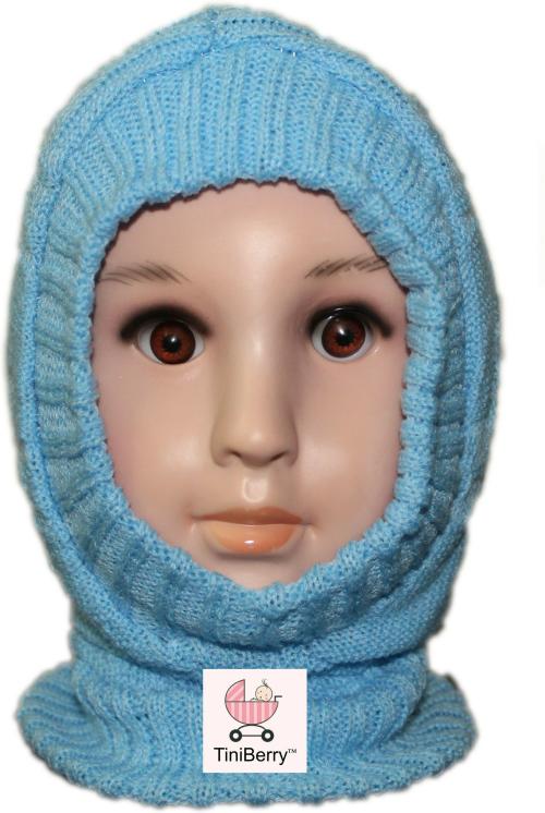 MM IMPEX Boys and Girls Blue Wool Blend Monkey Cap 18-24MONTHS