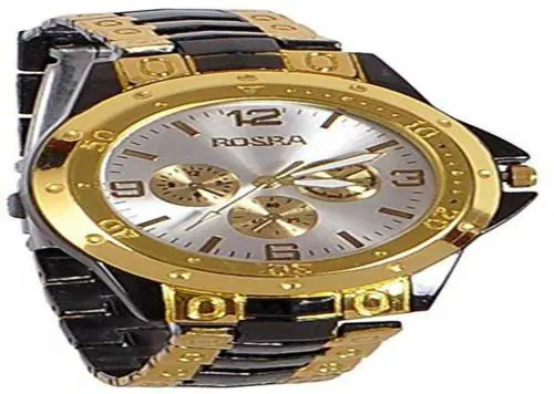 Mr.Mandaviya Fashions Hub Rosro Analog Silver Dial Black Strap Watch for Girls