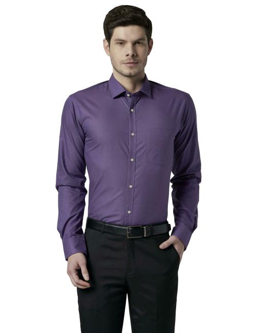 Park Avenue Men Formal Dark Violet Shirt