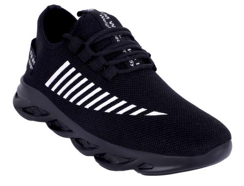 Aadi Men's Navy Blue Mesh Outdoor Casual Shoes