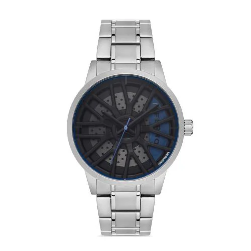 Ferro Analog Silver Round Dial Men's Watch - F40060A-119-A