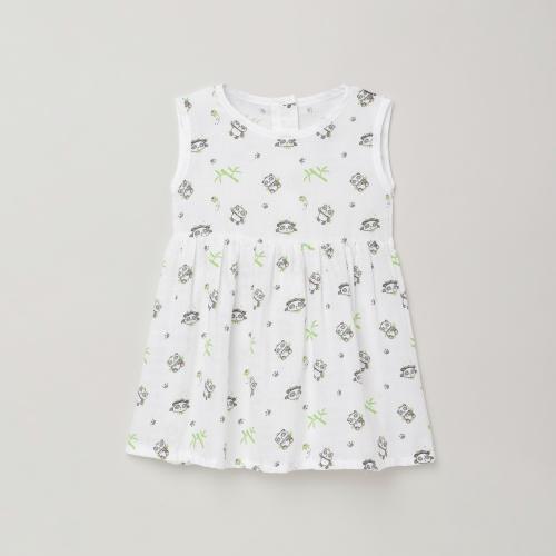 The Boo Boo Club 100% Organic Cotton Muslin printed frock dress for baby girls and kids dresses| kids wear| girls dress| baby girl dresses| kids dress| dress| night dress for girls| frock girls| dresses for girls