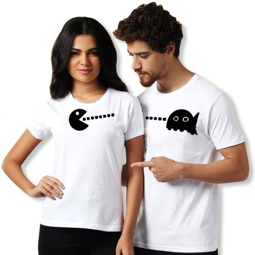 Delberto Couple T-shirts|Couple T shirt|Women T shirt|Men T shirt|Couple| T-shit|Tshirt|Men T-shirt|t-shirt Men and Women Printed Polyester with Cotton Blend Honeymoon T-shirt - XXL and L (set of 2) (Clickplick-ctshirt-039-MXXL_WL)