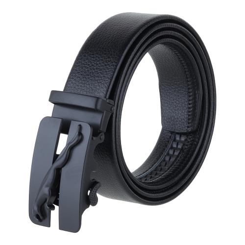 URBAN ALFAMI Vegan Leather Belt for Men | RAB-58-S5-JAG | Black