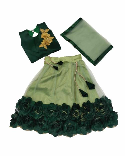 Jugnoo Mart Fancy Lehenga Choli and Dupatta Set for Girls
