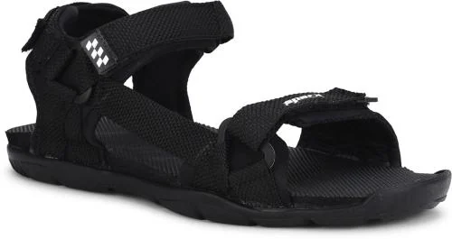 Sparx Men SS-474 Black White Floater Sandals