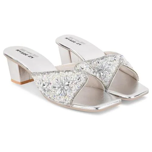 AANA FASHION Embellished Strap Heels For Women & Girls Fashion Sandal Casual Wedges Heels Sandals For Women