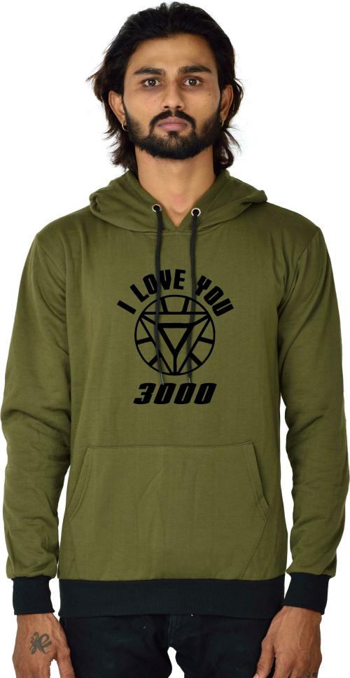 BAGHADBILLO Unisex Olive Cotton Fleece Blend Solid Sweatshirt (Pack of 1)