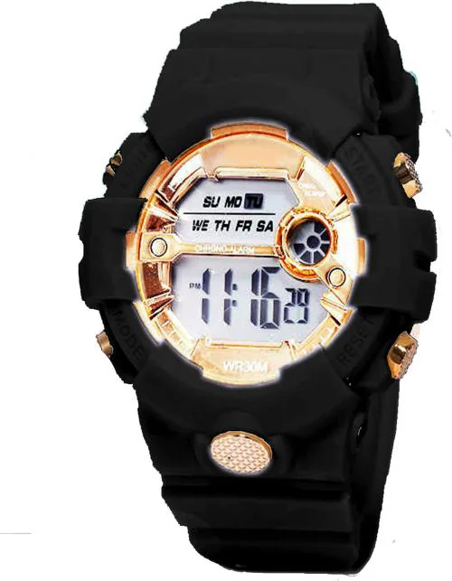 Time Up Digital White Watch For Boys And Girls