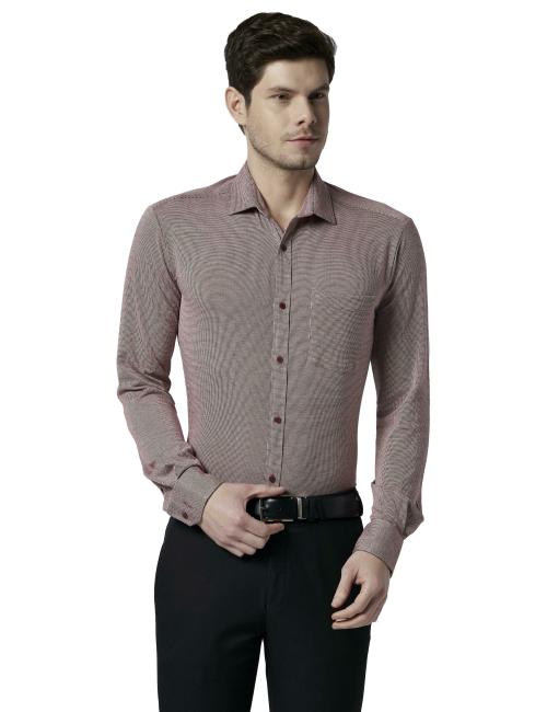 Park Avenue Men Formal Medium Red Shirt