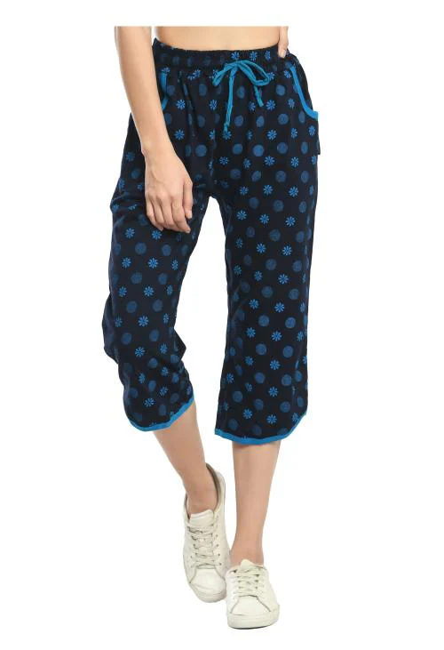 Buy IndiWeaves Womens Relaxed Fit Cotton 3/4th Capri Pants (Pack of 1)  Black Online at Best Prices in India - JioMart.