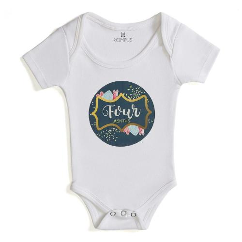 ROMPUS Unisex Baby Organic Cotton Bodysuit (3-6M)