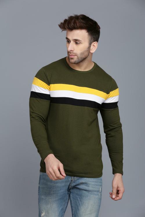 Rockhard Round Neck Color Block Tshirt| T shirt for men | Tshirt | Tshirt Men |