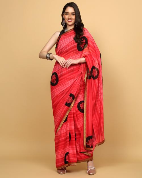 Anuradha Sarees Women's Daily wear Bollywood Saree Pink
