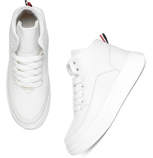 Flynce Casual Fashion Chunky Shoes Sneaker for Women and Girls | Sneakers Shoes for Women and Girls -7013-White-UK/IND-6-Euro-39