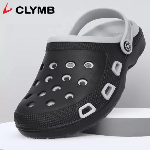 CLYMB 001 Grey Lightweight,Comfort,Summer,Trendy,Walking,Outdoor,Stylish,Home,Daily Use Eva Clogs Men