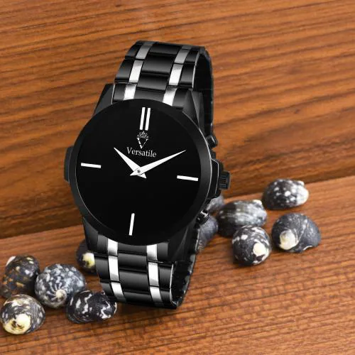 Versatile Two Tone Plated High Quality Chain Analog watch for Men's And Boys