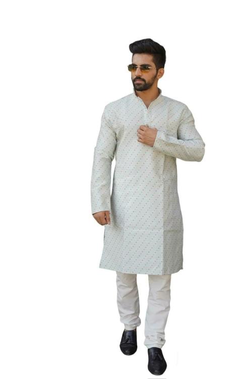 Buy ROZLAND Nawabi Style Kurta Pajama Set for Men Soft jCard Silk