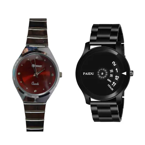 KIMY Royal Fashionable Luxury Analog Wrist Watch for Women & Girls Classic Dial Quality Stainless Steel Elegant Piece