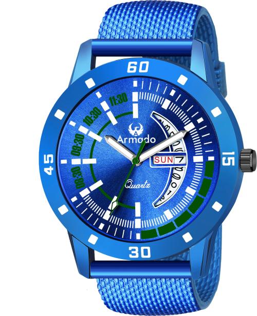Armado Analog Blue Dial Blue Strap Watch For Boys (1505-Blue)