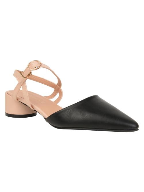 Addons Black Heel Sandals